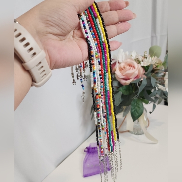 🔥Colorful Beaded Necklaces Set 10 Pcs - Picture 5 of 5
